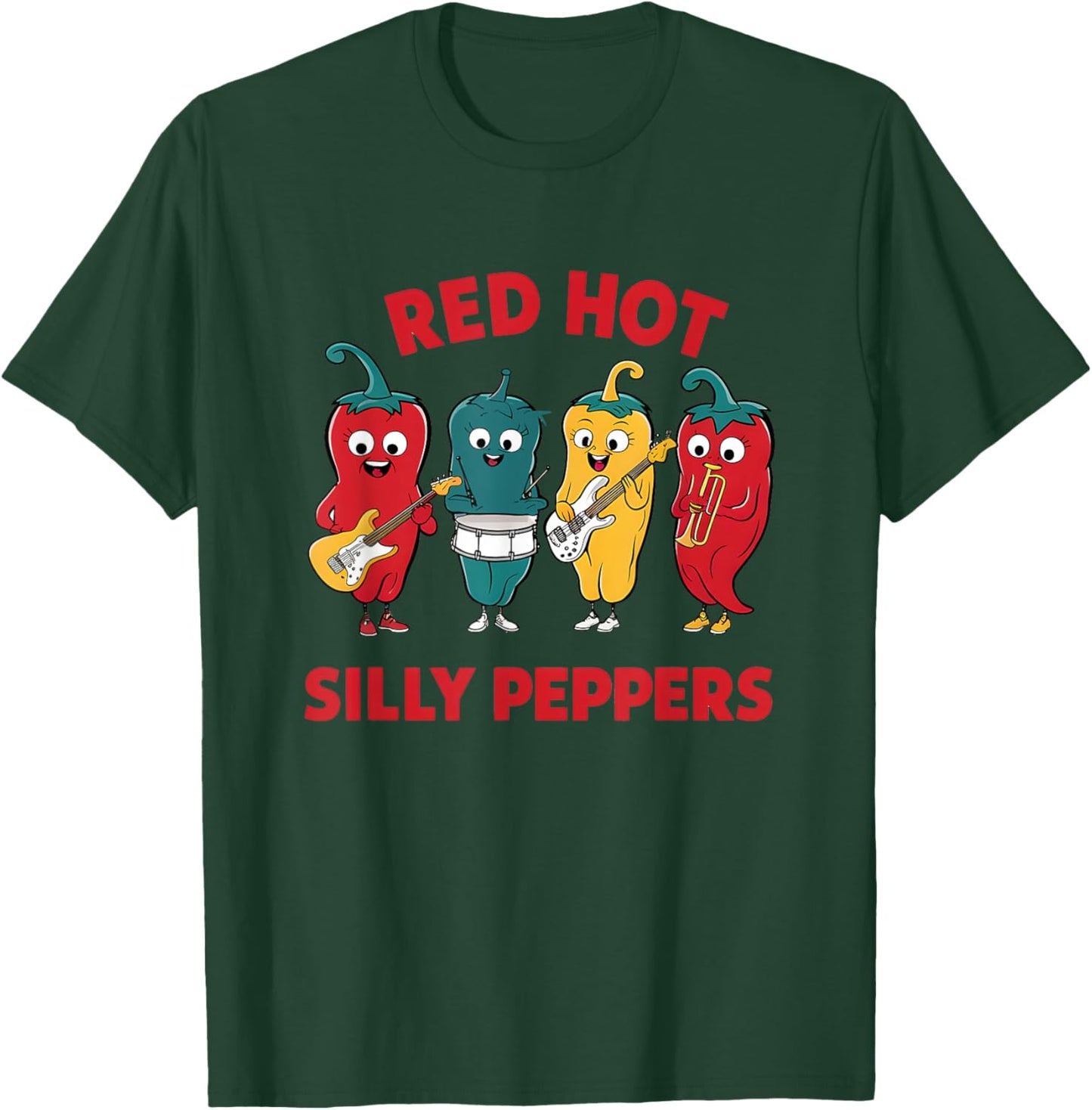 Red Hot Silly Peppers T-Shirt - T-Shirt | Forest