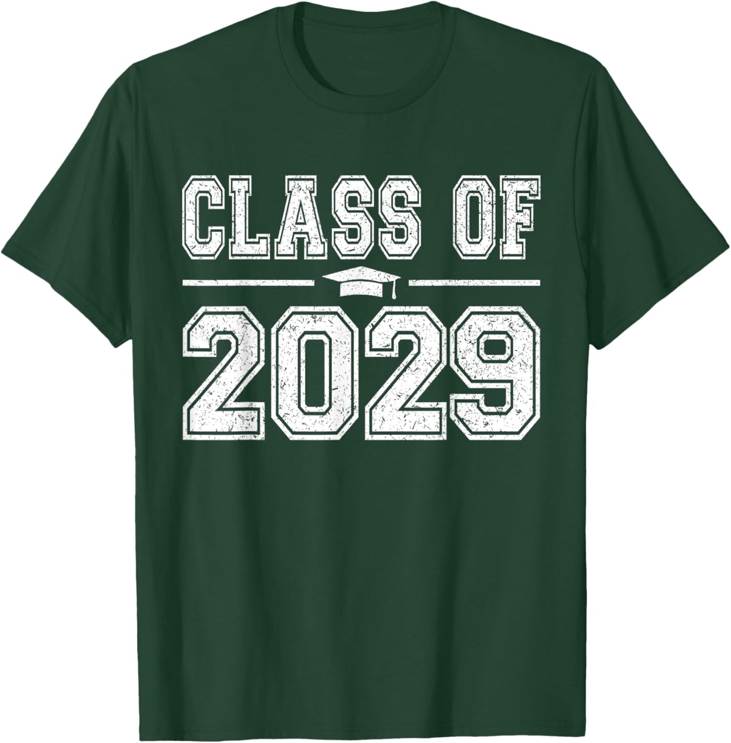 Class of 2029 Kindergarten Grow With Me Kinder Graduation T-Shirt - T-Shirt | Forest