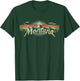 Montana -Cool Funny Graphic Vintage Men Women Kids Mountains T-Shirt - T-Shirt | Forest
