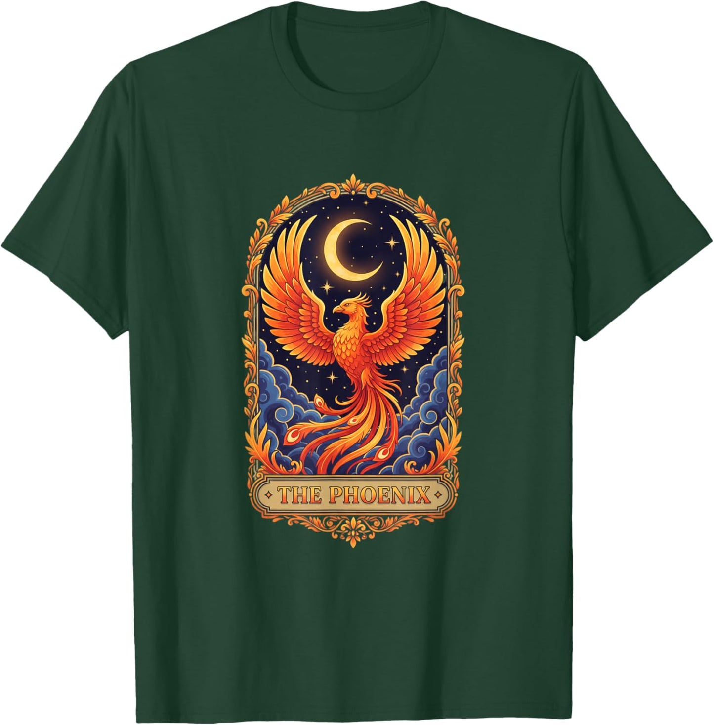 The Phoenix Reader Vintage Tarot Card Bird T-Shirt - T-Shirt | Forest