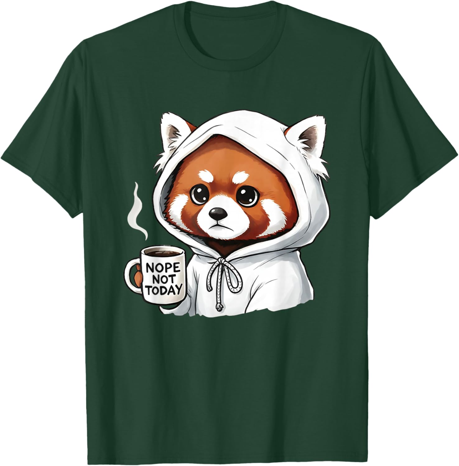 Red Pand Nope Not Today T-Shirt - T-Shirt | Forest