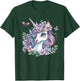 Cute Unicorn With Flowers I Kids Unicorn T-Shirt - T-Shirt | Forest