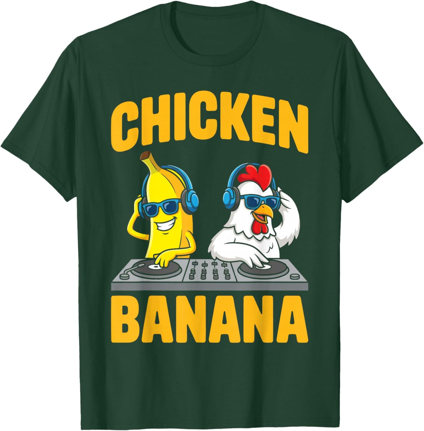 Funny Chicken Banana T-Shirt - T-Shirt | Forest