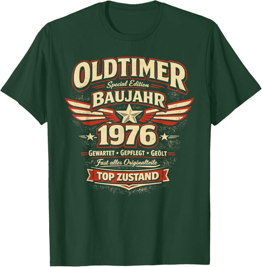 1976 Oldtimer 50th Birthday T-Shirt - T-Shirt | Forest