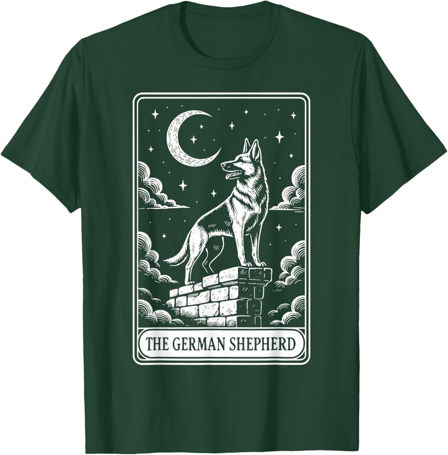 The German Shepherd Tarot Card T-Shirt - T-Shirt | Forest