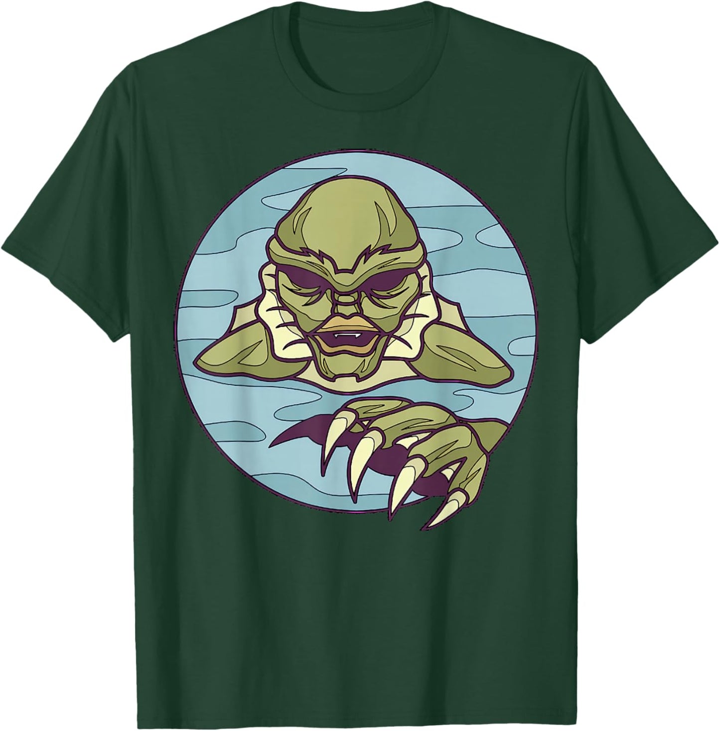 Creature From A Lagoon Iconic Horror Monster Art T-Shirt - T-Shirt | Forest
