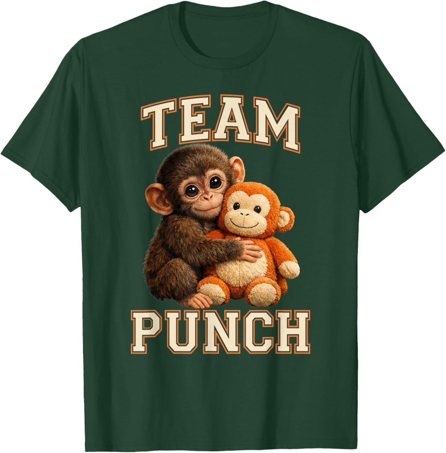 Baby Monkey Punch Team Punch T-Shirt - T-Shirt | Forest