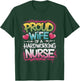 Nurse Wife Proud Wife Of A Hardworking Nurse, Nurse Husband T-Shirt - T-Shirt | Forest