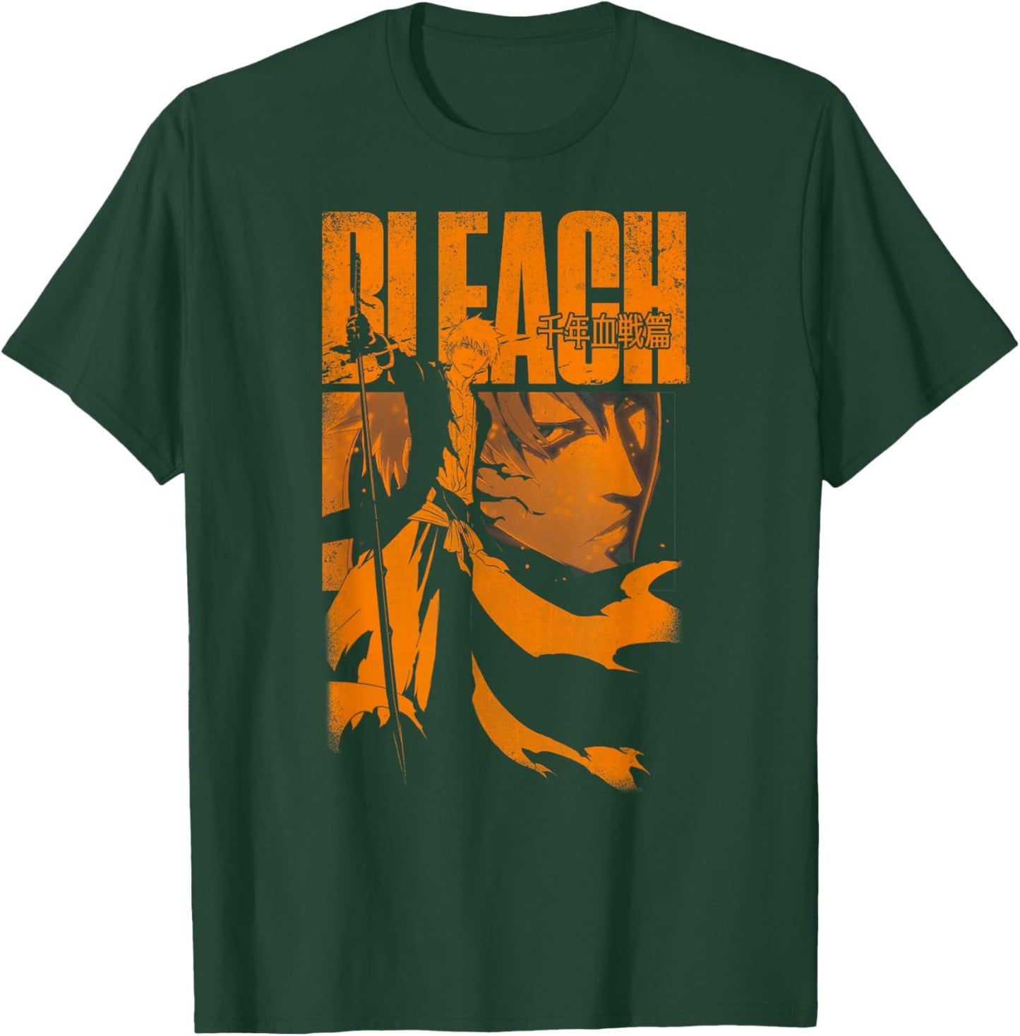 Bleach: Thousand Year Blood War Orange Ichigo Pose Anime T-Shirt - T-Shirt | Forest