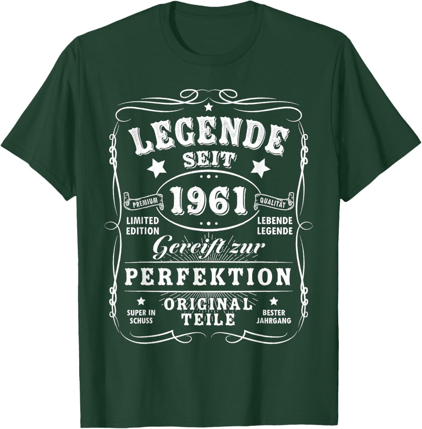 1961 Birthday Man 65th Decoration Funny 65s 65th Birthday T-Shirt - T-Shirt | Forest