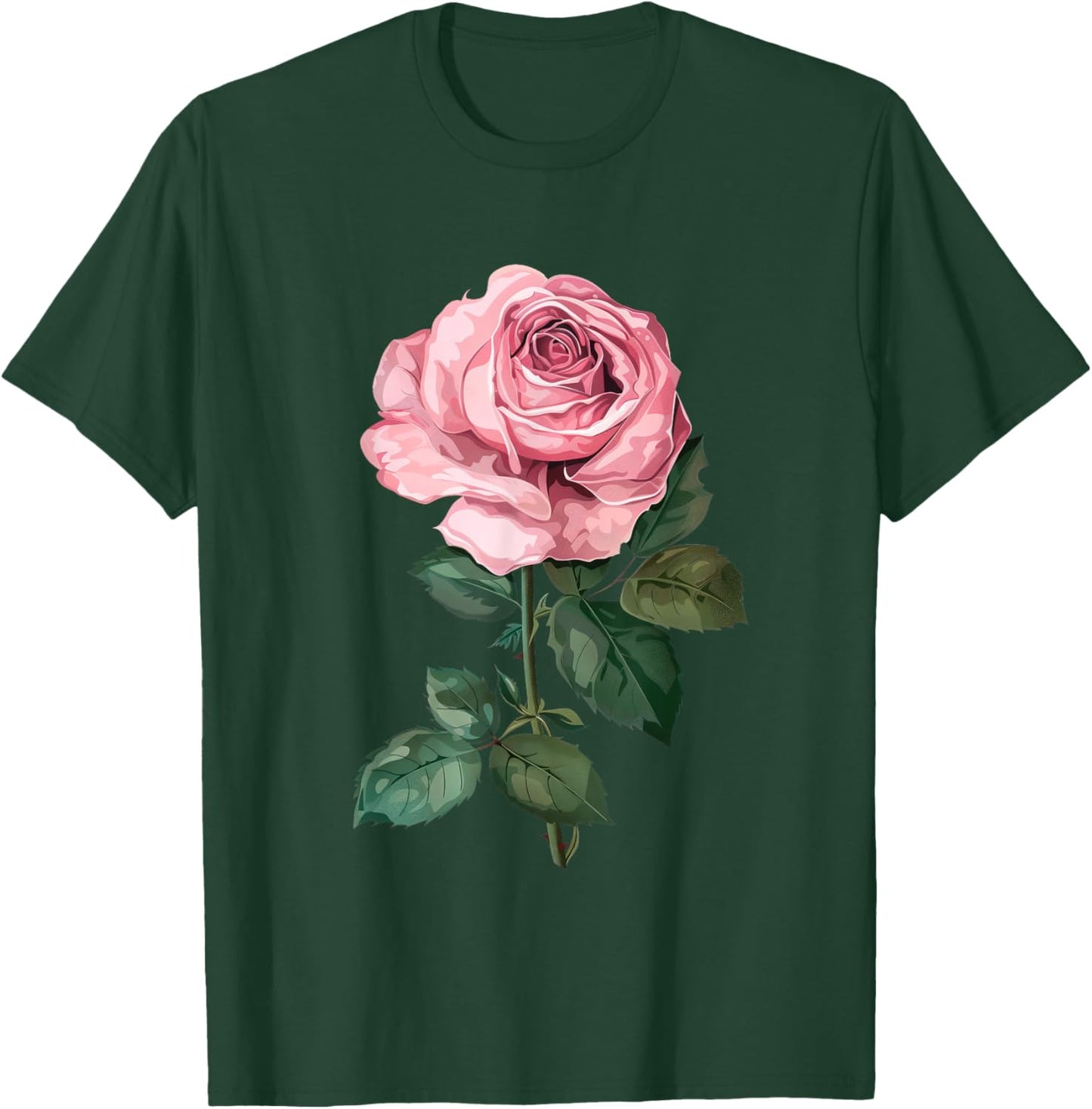 199 Flowers Rose Graphic , Small, Black T-Shirt - T-Shirt | Forest