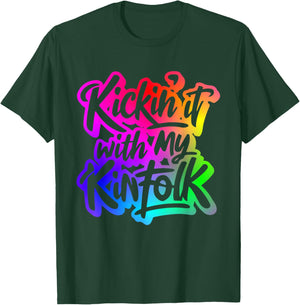 Kickin' It With My Kinfolk Funny Family Reunion T-Shirt - T-Shirt | Forest