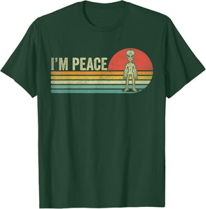 I Come In Peace im Peace Matching Couples Alien T-Shirt - T-Shirt | Forest