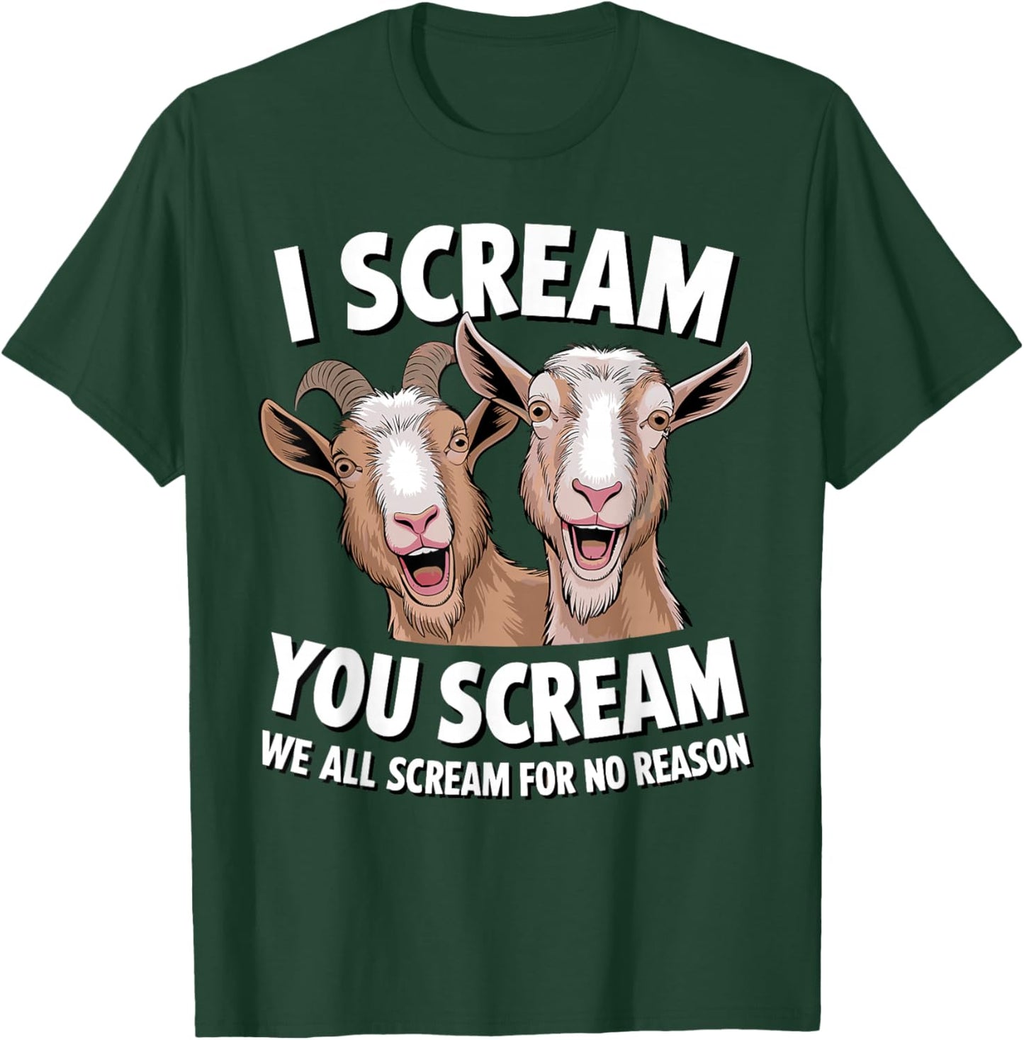 Goat Design Women Goat Themed Domestic Goat Lover T-Shirt - T-Shirt | Forest