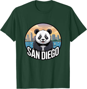 San Diego Panda Cute Animal City Zoo Park T-Shirt - T-Shirt | Forest