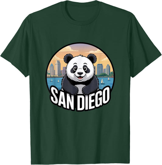 San Diego Panda Cute Animal City Zoo Park T-Shirt - T-Shirt | Forest