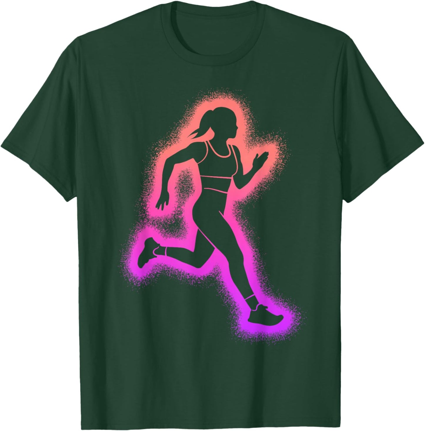 Running, Jogging, Kids, Ladies, Girls, Runners T-Shirt - T-Shirt | Forest