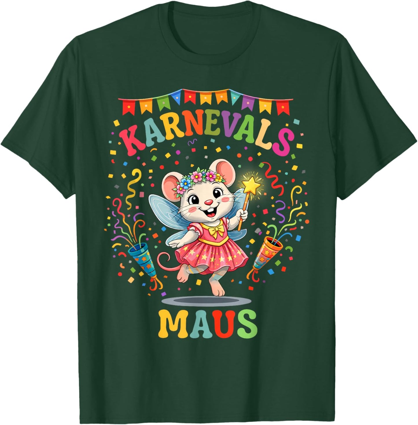 Carnival Costume Cute Carnival Mouse Fancy Dress Carnival T-Shirt - T-Shirt | Forest