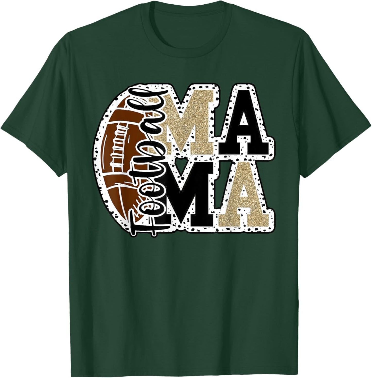 Football Mom, football mama, football player's mom T-Shirt - T-Shirt | Forest