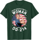 American Flag Never Underestimate a Women with a DD-214 T-Shirt - T-Shirt | Forest