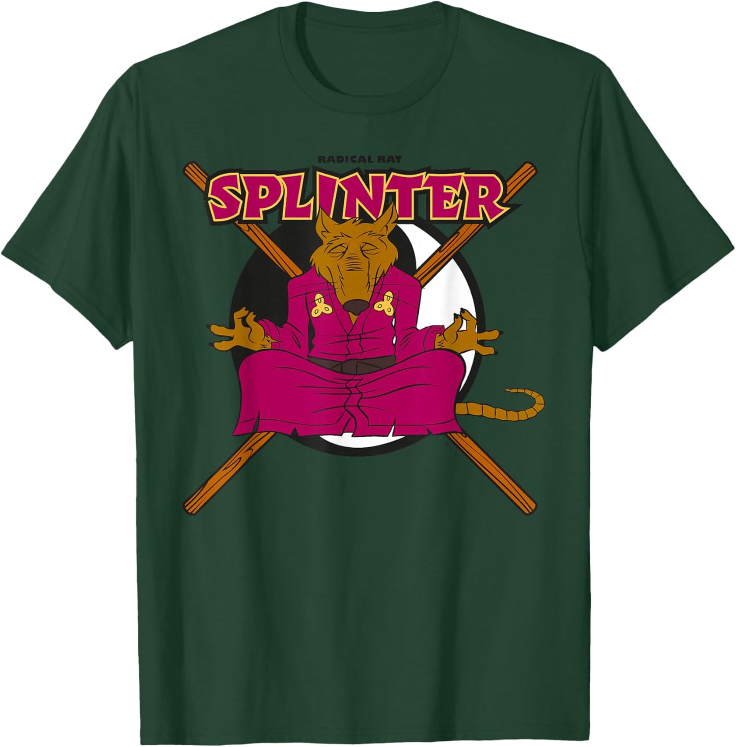 TMNT Teenage Mutant Ninja Turtles Splinter Radical Rat Rétro T-Shirt - T-Shirt | Forest