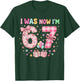 7th Birthday I was 6 Now I'm 7 Cute Six Seven 67 Meme T-Shirt - T-Shirt | Forest