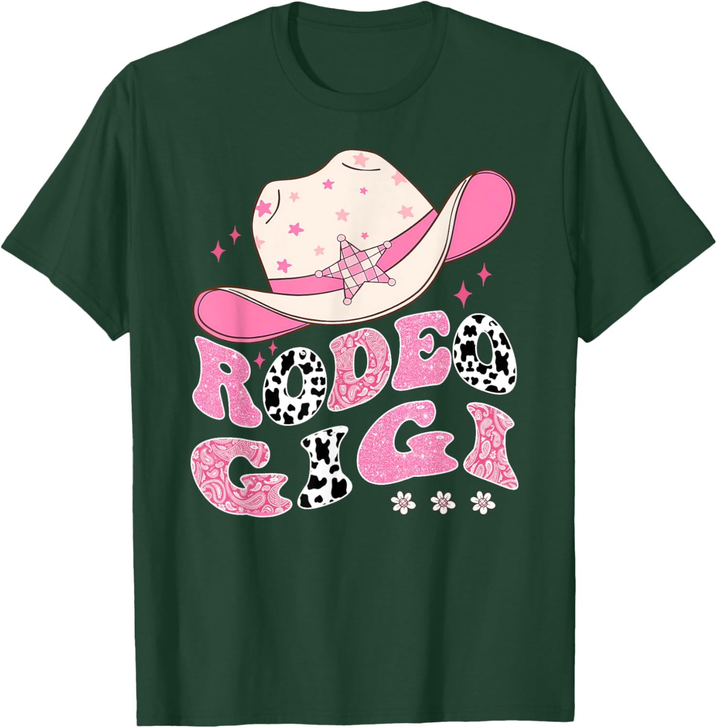 Rodeo Gigi Pink CowGirl 1St Birthday Family Matching T-Shirt - T-Shirt | Forest