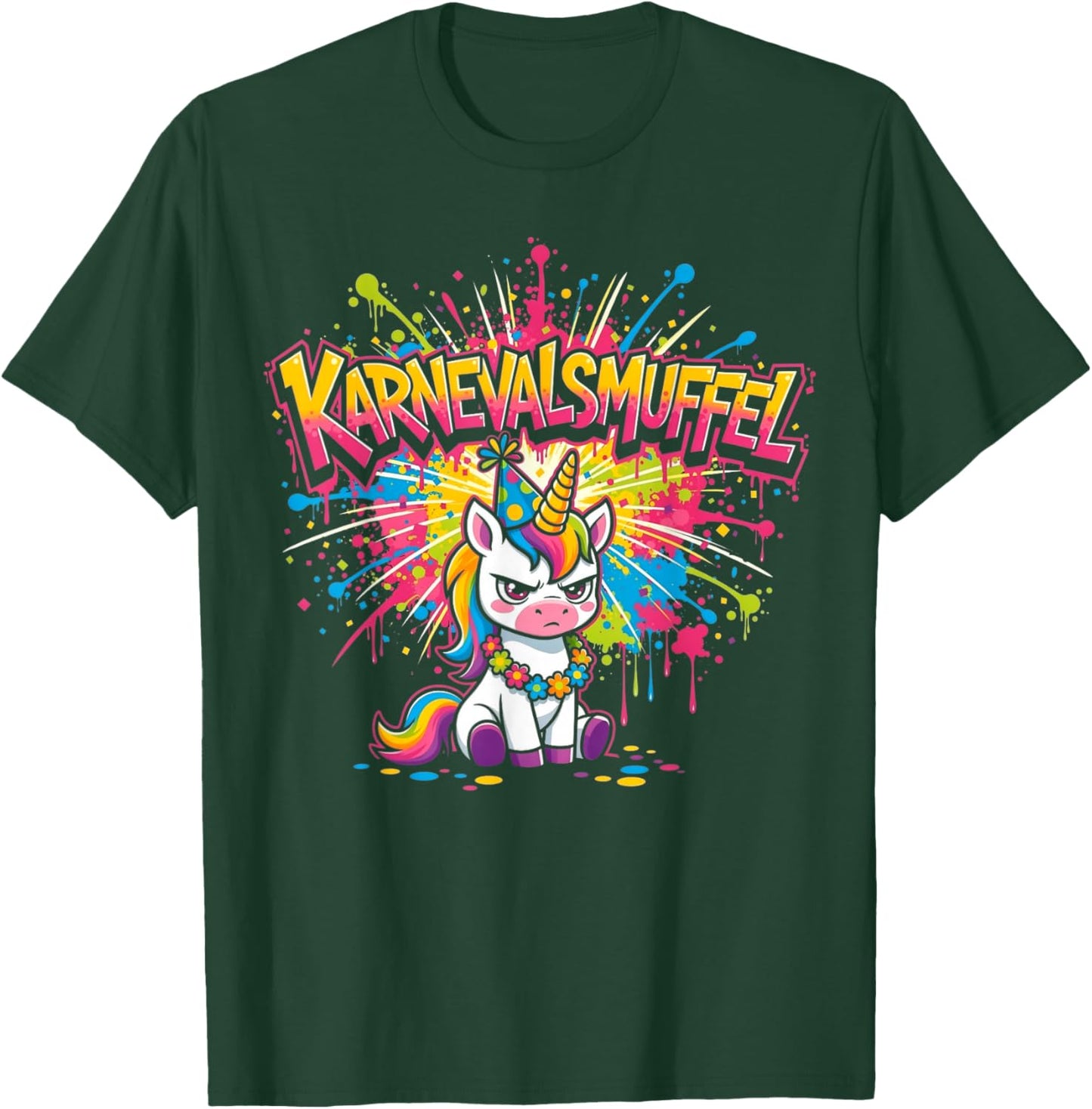Carnival Costume Replacement Partner Funny Muffle Anti Against Cool T-Shirt - T-Shirt | Forest