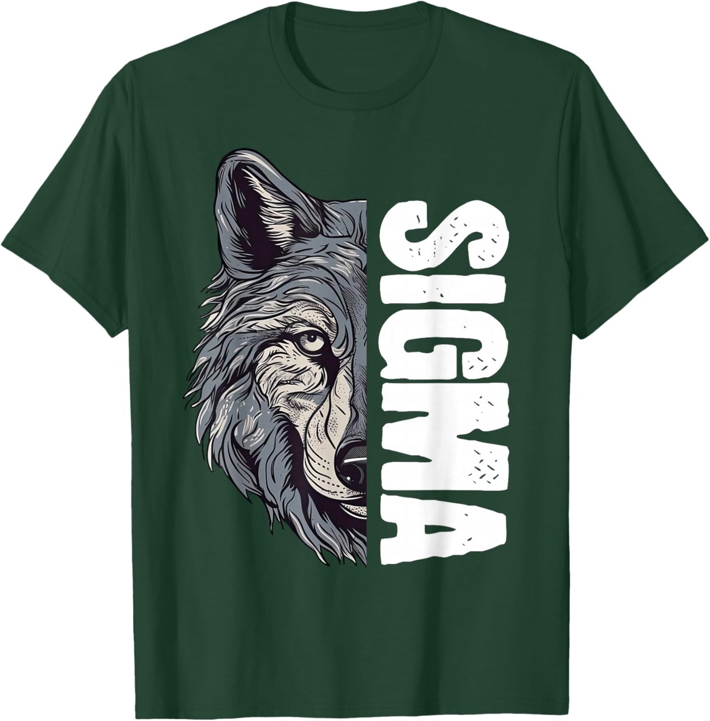 Sigma Male Lone Individualist Wolf T-Shirt - T-Shirt | Forest