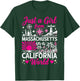 Just A Girl from Massachusetts in California World Funny T-Shirt - T-Shirt | Forest