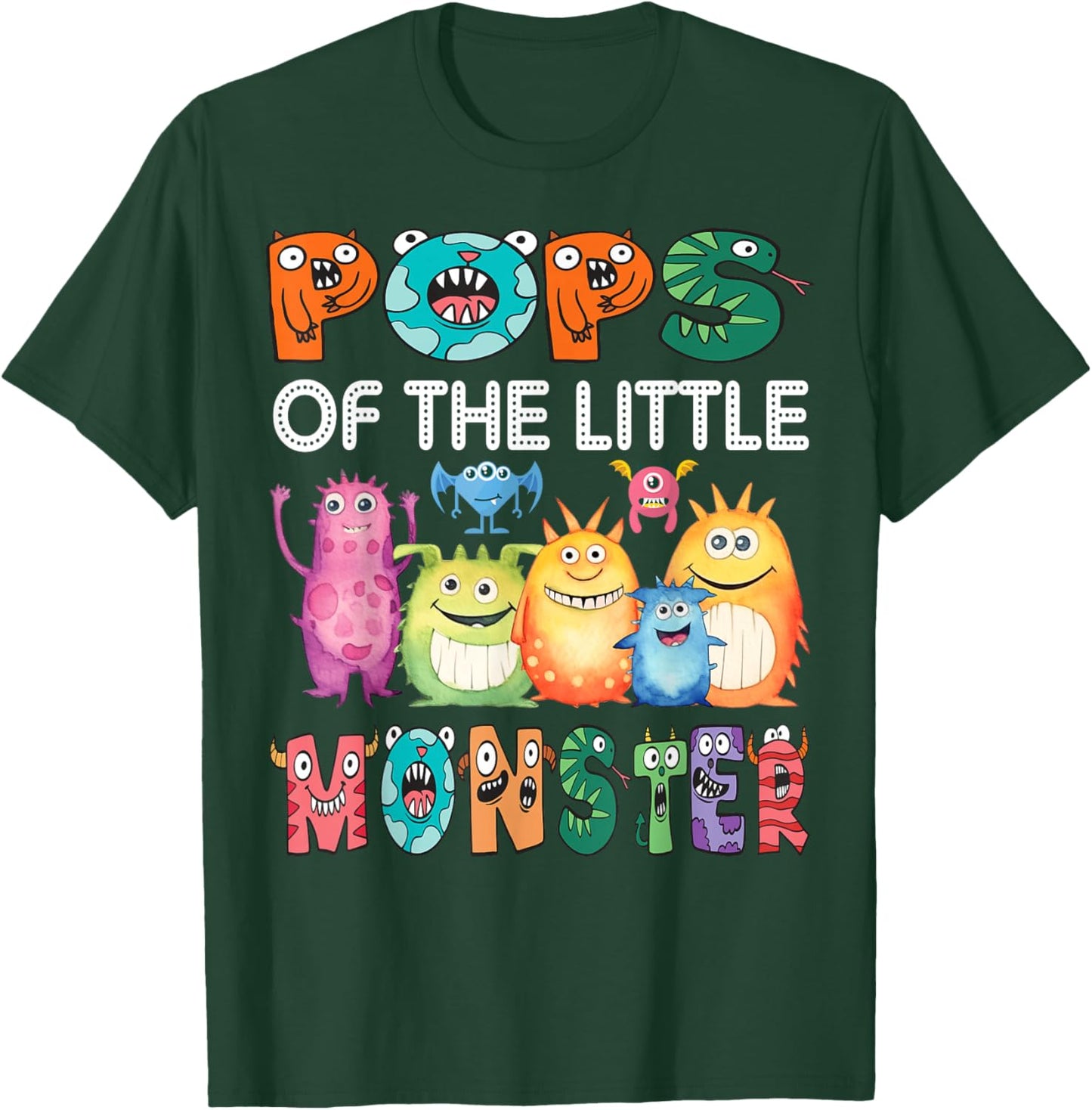 Pops Of The Little Monster Kids 1St Birthday Party T-Shirt - T-Shirt | Forest