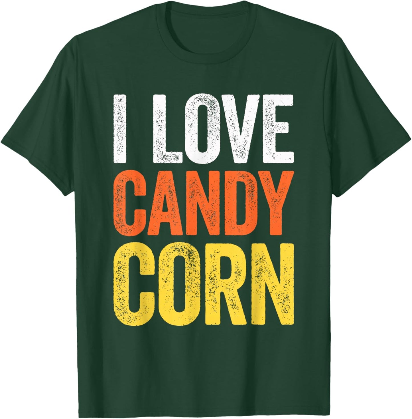 I Love Candy Corn Shirt Men Kids Women Halloween Costume T-Shirt - T-Shirt | Forest