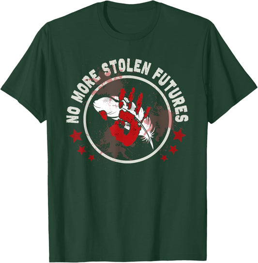 MMIW Awareness Indigenous Women Stolen Sisters Native Art T-Shirt - T-Shirt | Forest