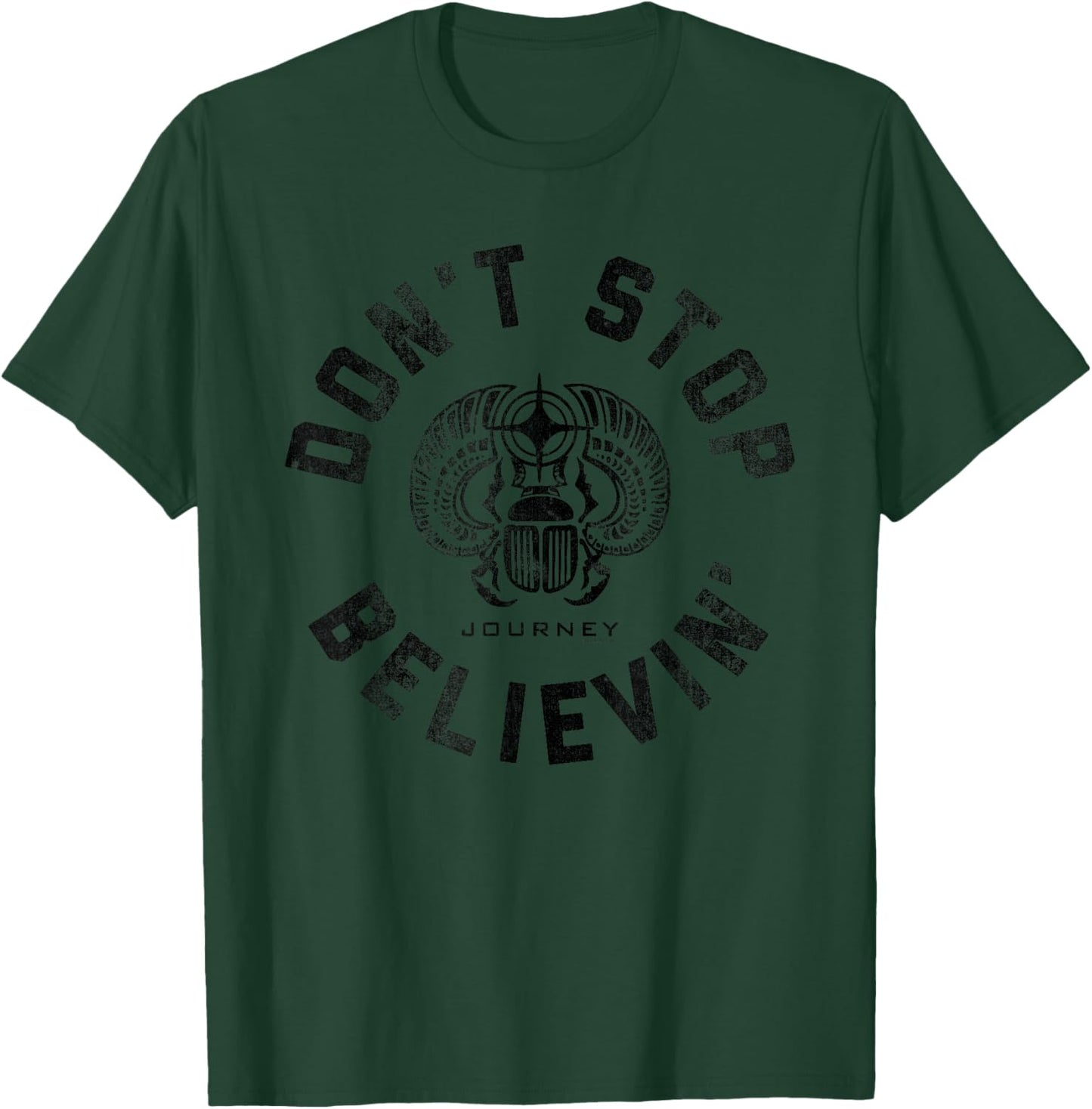 Journey Band Don't Stop Believin' Scarab Vintage Band T-Shirt - T-Shirt | Forest