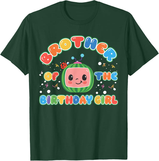 Brother Of The Birthday Girl Melon Family Matching Funny T-Shirt - T-Shirt | Forest