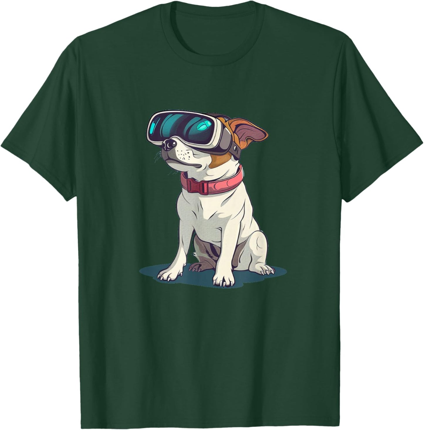 Virtual Reality Dog Graphic for Amazing Style T-Shirt - T-Shirt | Forest