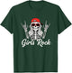 Girls Rock Skeleton Skull Punk Halloween Girls Rocker T-Shirt - T-Shirt | Forest
