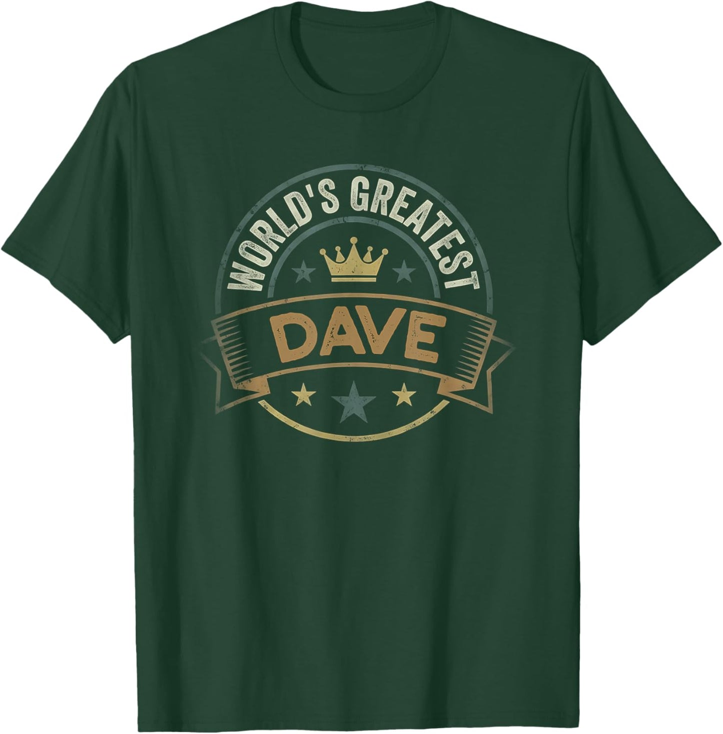 Worlds Greatest Dave T-Shirt - T-Shirt | Forest