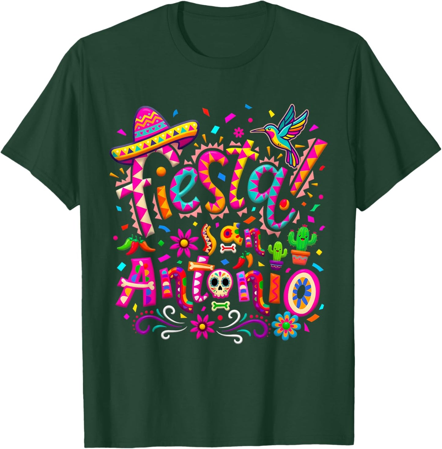 Fiesta Squad San Antonio Texas Cinco De Mayo Lets Fiesta T-Shirt - T-Shirt | Forest