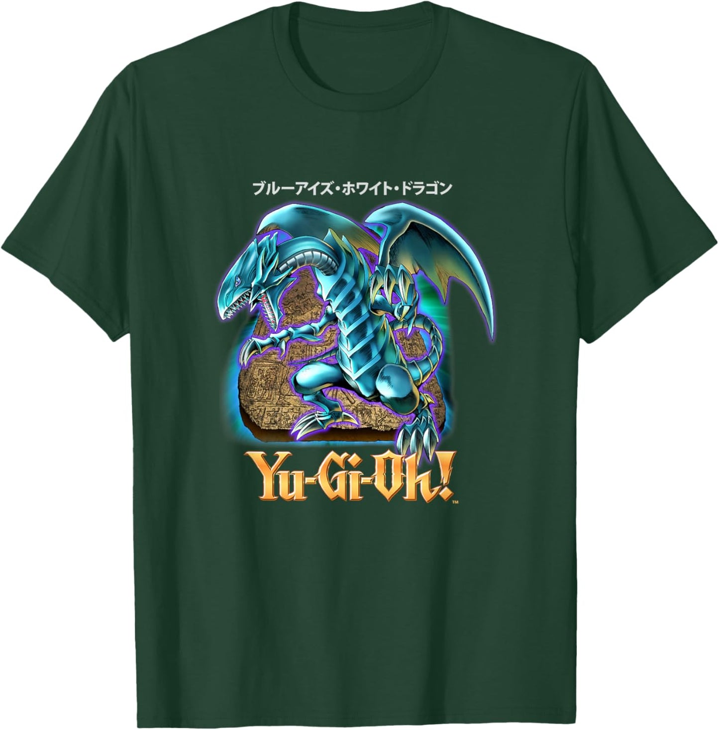Yu-GiOh! White Dragon with Blue Eyes PAPL2500 , Black, S T-Shirt - T-Shirt | Forest