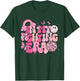 Retro Groovy In My Fighting Era Breast Cancer Awareness T-Shirt - T-Shirt | Forest