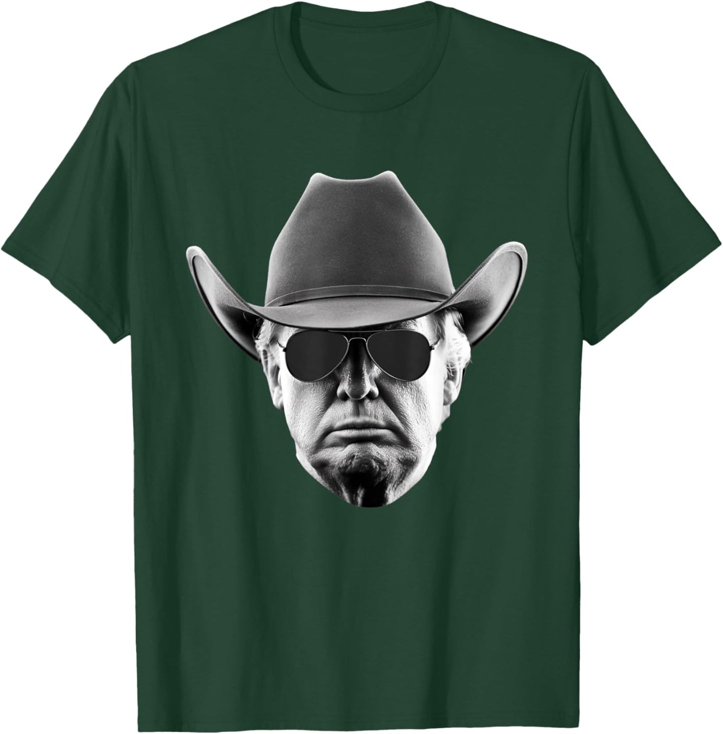 Cool Donald Trump Cowboy Hat US USA America President T-Shirt - T-Shirt | Forest