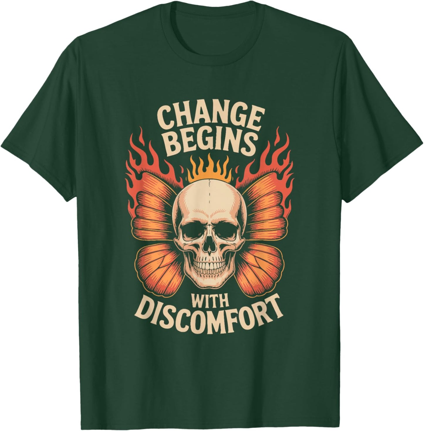 Inspirational Change Begins Motivational Style T-Shirt - T-Shirt | Forest