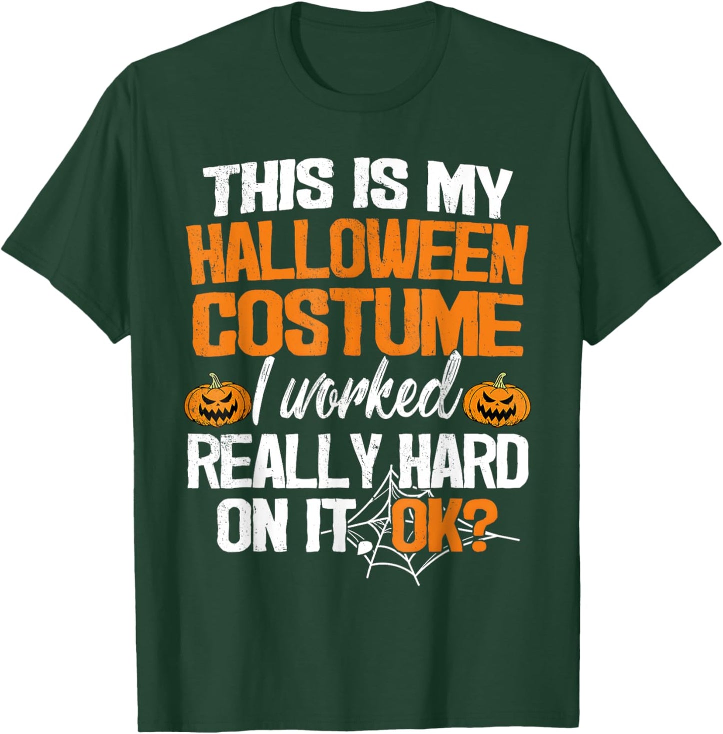 Funny Easy This Is My Halloween Costume DIY Last Minute T-Shirt - T-Shirt | Forest