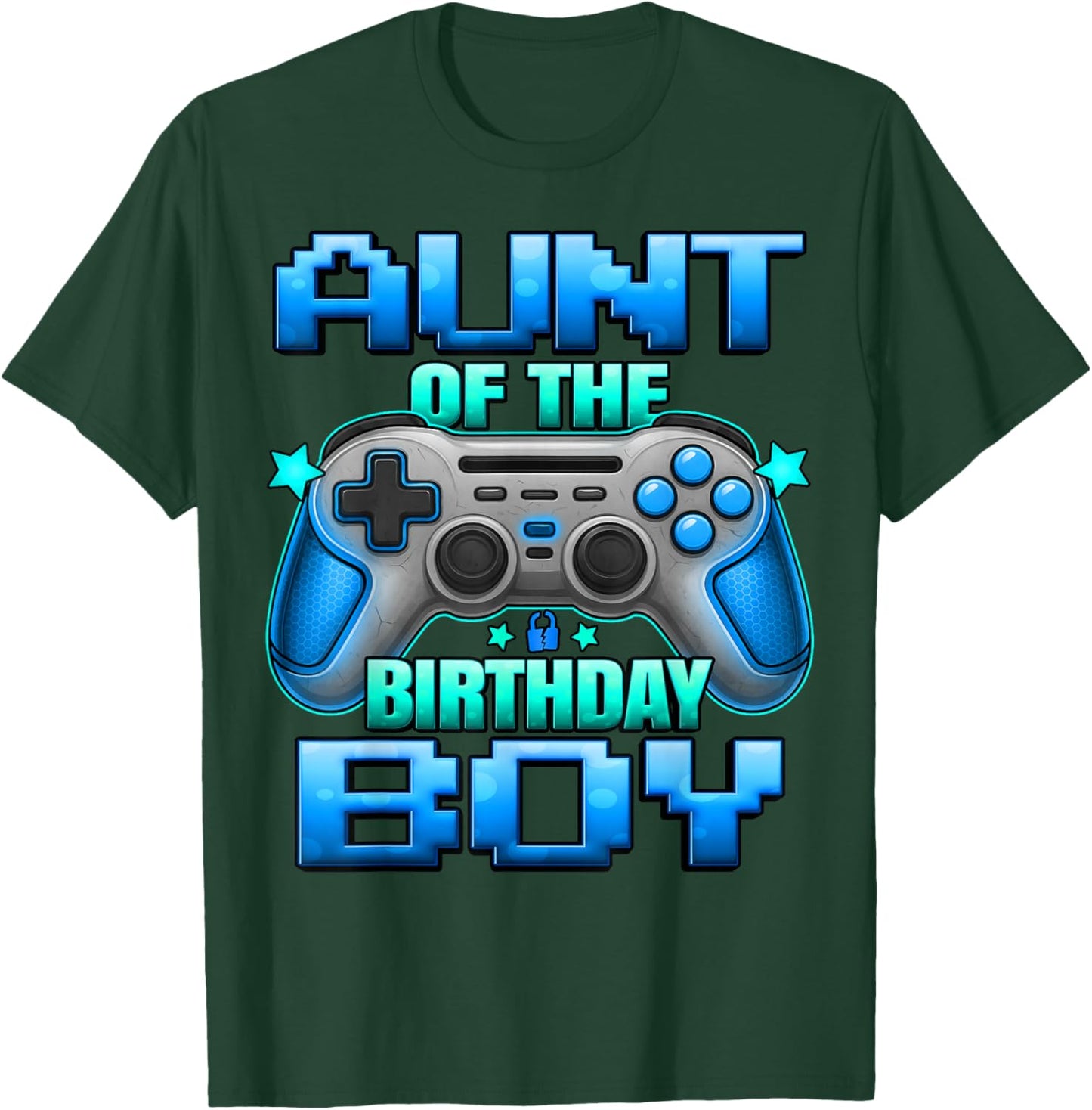 Aunt of The Birthday Boy Matching Family Aunty T-Shirt - T-Shirt | Forest