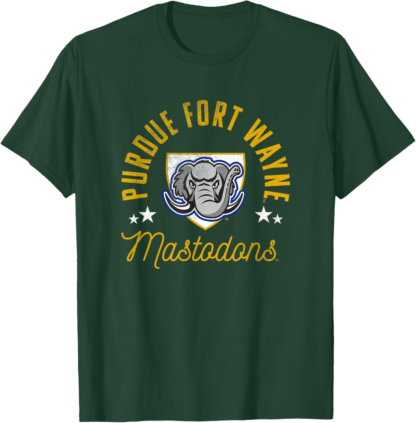 Purdue University Fort Wayne Mastodons Logo T-Shirt - T-Shirt | Forest