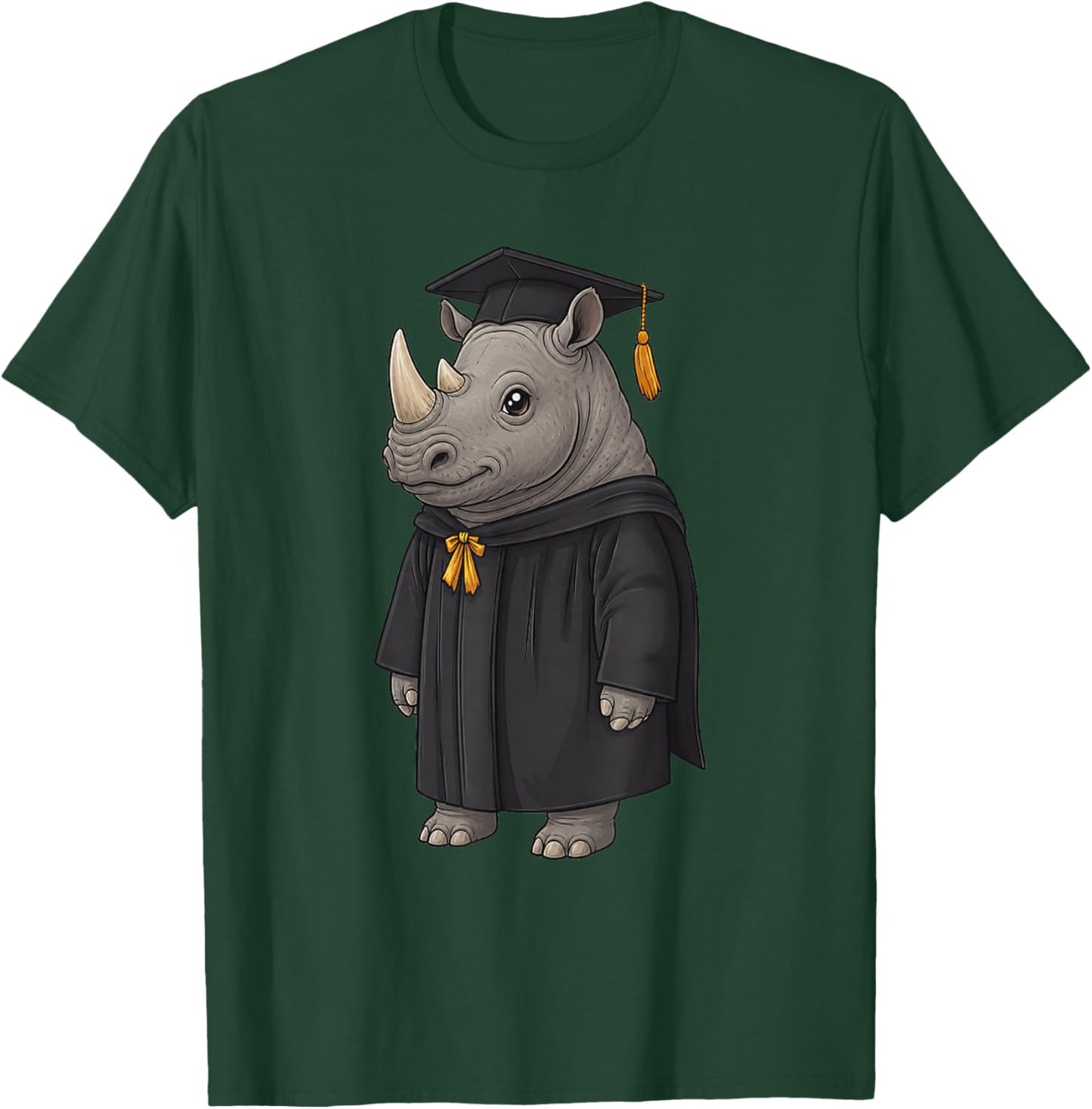 Cute Rhino Graduation T-Shirt - T-Shirt | Forest