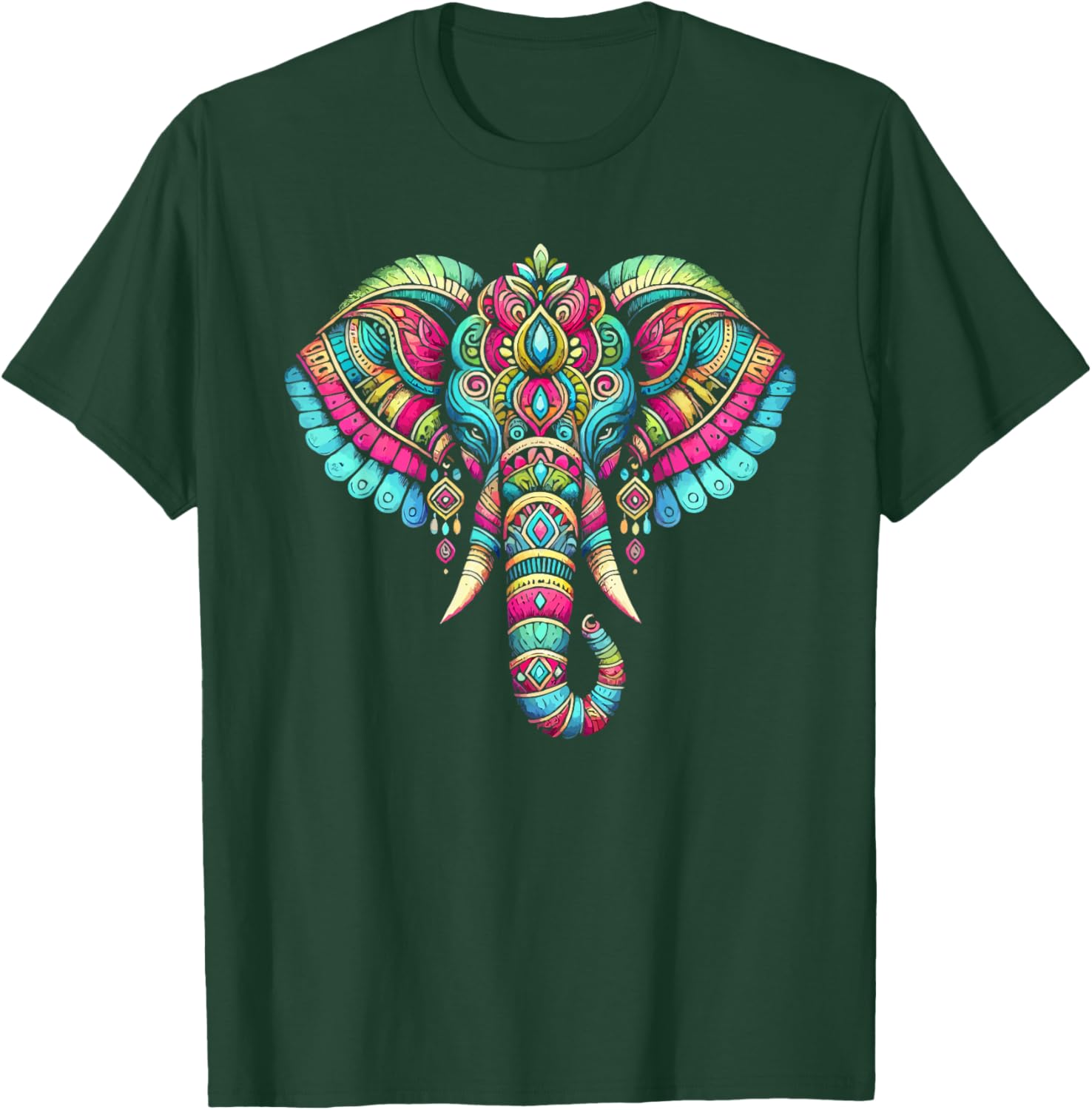 Ganesh Chaturthi Hindu Festival Elephant Lord Ganesha T-Shirt - T-Shirt | Forest