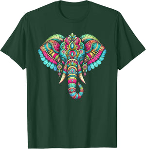Ganesh Chaturthi Hindu Festival Elephant Lord Ganesha T-Shirt - T-Shirt | Forest
