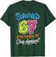 Survived 67 Bruh Teacher's Out Class Dismissed Last Day T-Shirt - T-Shirt | Forest